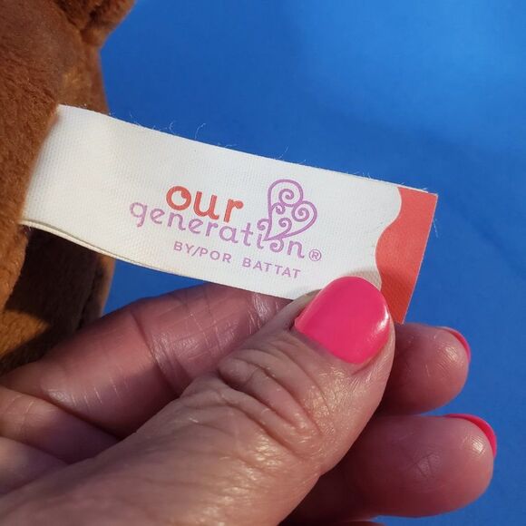 Our Generation Brown Basset Hound Dog Pet Plush Stuffed Small Doll 8" - Picture 5 of 7